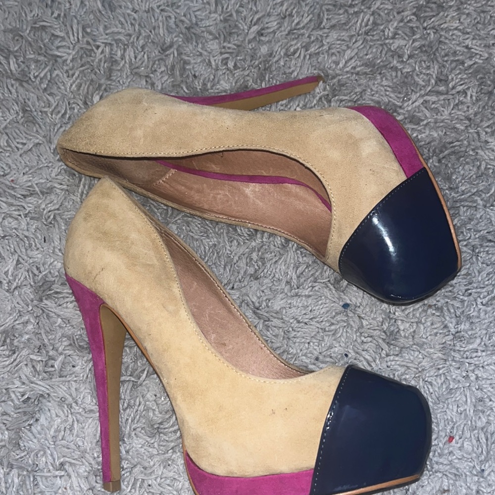 Aldo colorblock heels